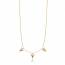 Woman gold plated Abel triangles necklace mini