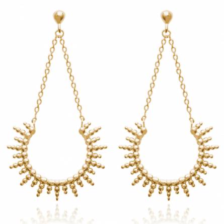 Woman gold plated Abraham earring