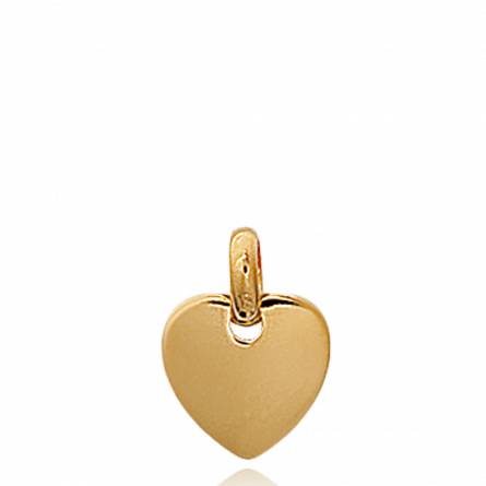 Woman gold plated  Adoration hearts pendant