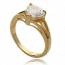 Woman gold plated Amour d'une Rencontre hearts ring mini