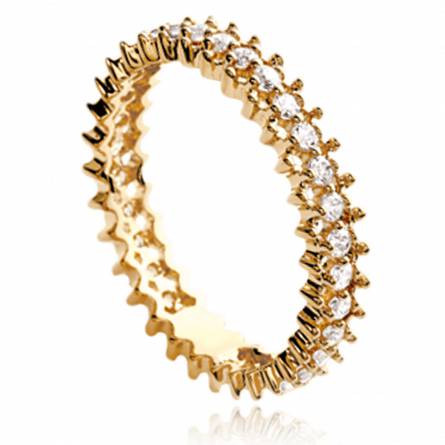 Woman gold plated Anicet ring