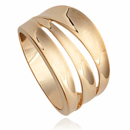 Woman gold plated Antimilos ring