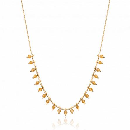 Woman gold plated Aymar yellow necklace