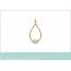Woman gold plated Bailee drops pendant 2