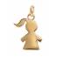 Woman gold plated Bambinette Love 2 pendant mini