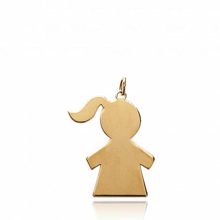 Woman gold plated Bambinette Love pendant