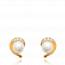 Woman gold plated Berceau earring mini