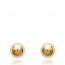 Woman gold plated Boule taille 4 earring mini