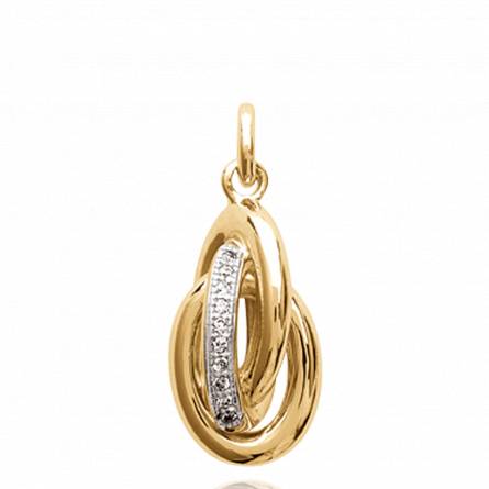 Woman gold plated Branka pendant