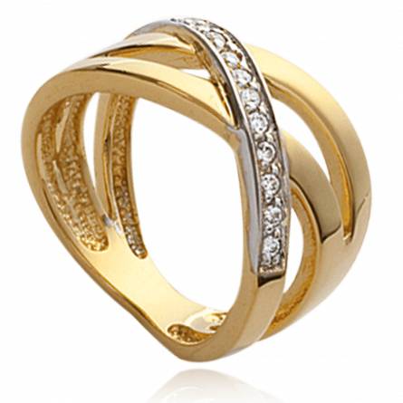 Woman gold plated Celeste ring