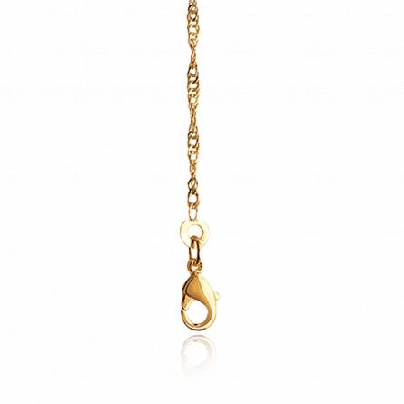 Woman gold plated chains