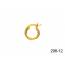 Woman gold plated Classique 1.2 cm creoles earring 2