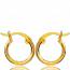 Woman gold plated Classique 1.2 cm creoles earring mini