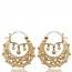 Woman gold plated Créoles Orient creoles earring mini