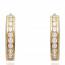 Woman gold plated creoles earring mini