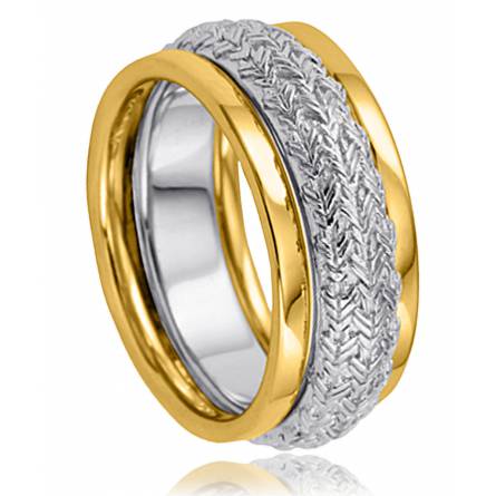 Woman gold plated Dualité ring