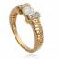 Woman gold plated Fanny ring mini