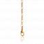 Woman gold plated figaro chains mini