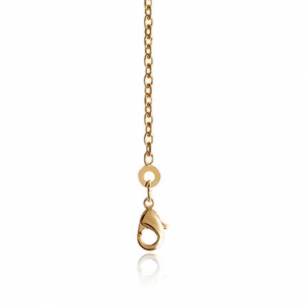 Woman gold plated forcat chains