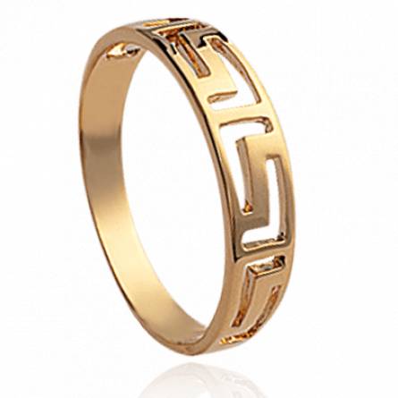 Woman gold plated Gavdos ring