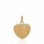 Woman gold plated Gros 2 hearts pendant mini