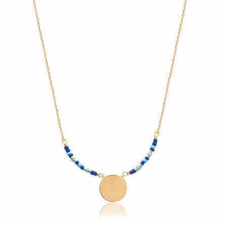 Woman gold plated Hania turquoise necklace