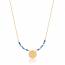 Woman gold plated Hania turquoise necklace mini