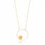 Woman gold plated Harmonie circular necklace mini