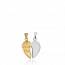 Woman gold plated I love you hearts pendant mini