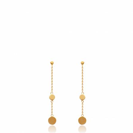 Woman gold plated Léonce earring