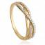 Woman gold plated Lignée dulce ring mini