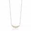 Woman gold plated Lotus necklace mini