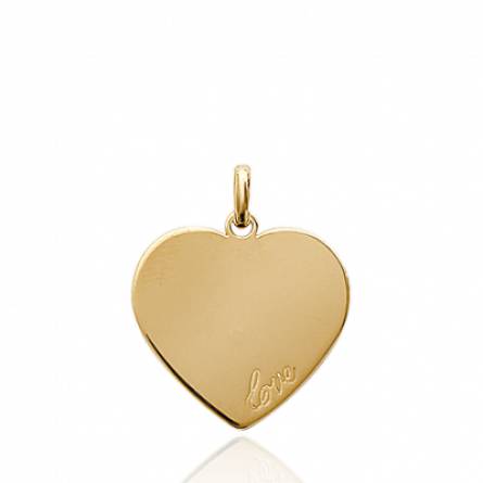 Woman gold plated Love hearts pendant