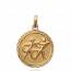 Woman gold plated medaillon pendant mini