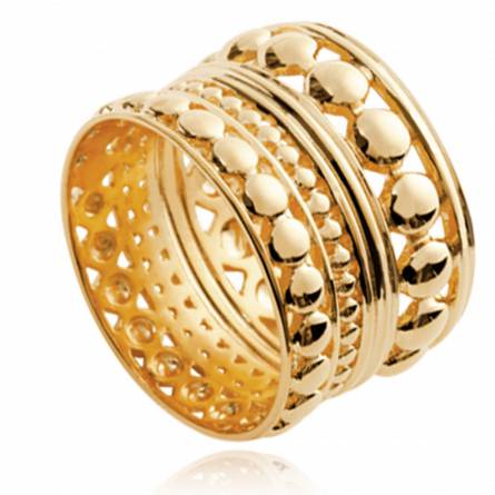 Woman gold plated Nadège ring