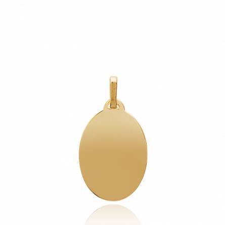 Woman gold plated pendant