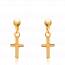 Woman gold plated Riga crosses earring mini