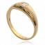Woman gold plated Souvenir Naissant ring mini