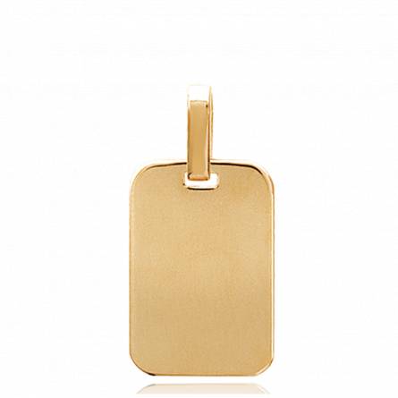 Woman gold plated Stelle geneve rectangles pendant