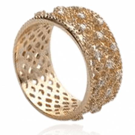 Woman gold plated Thélia yellow ring
