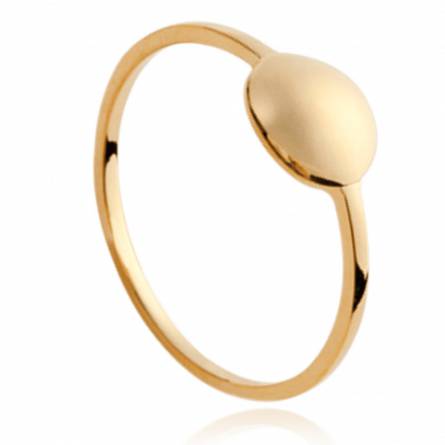 Woman gold plated Vanina circular ring