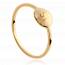 Woman gold plated Vanina circular ring 2