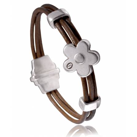 Woman leather Dolomiti  brown bracelet