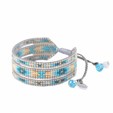 Woman pearl turquoise bracelet