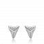 Woman silver Adelphe triangles earring mini