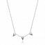 Woman silver Alodie triangles necklace mini