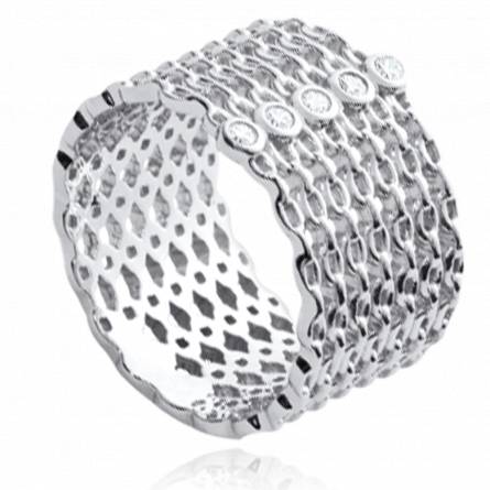 Woman silver Amandine ring