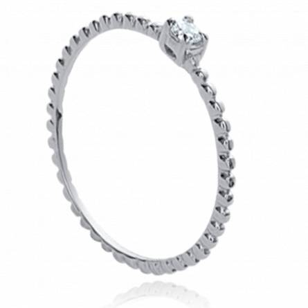 Woman silver Anoush ring