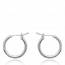 Woman silver circular earring mini