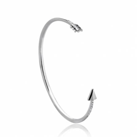 Woman silver Coralise grey bracelet